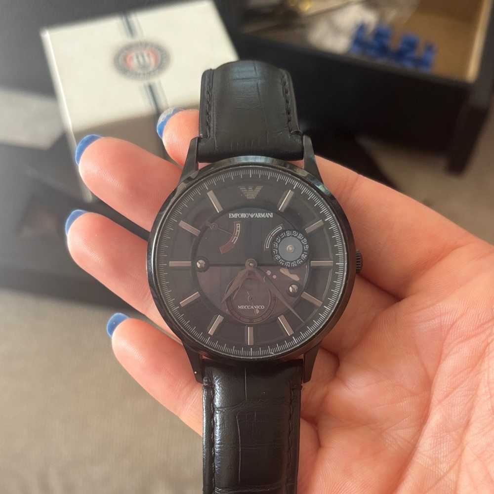 Emporio Armani Black Mechanical Watch